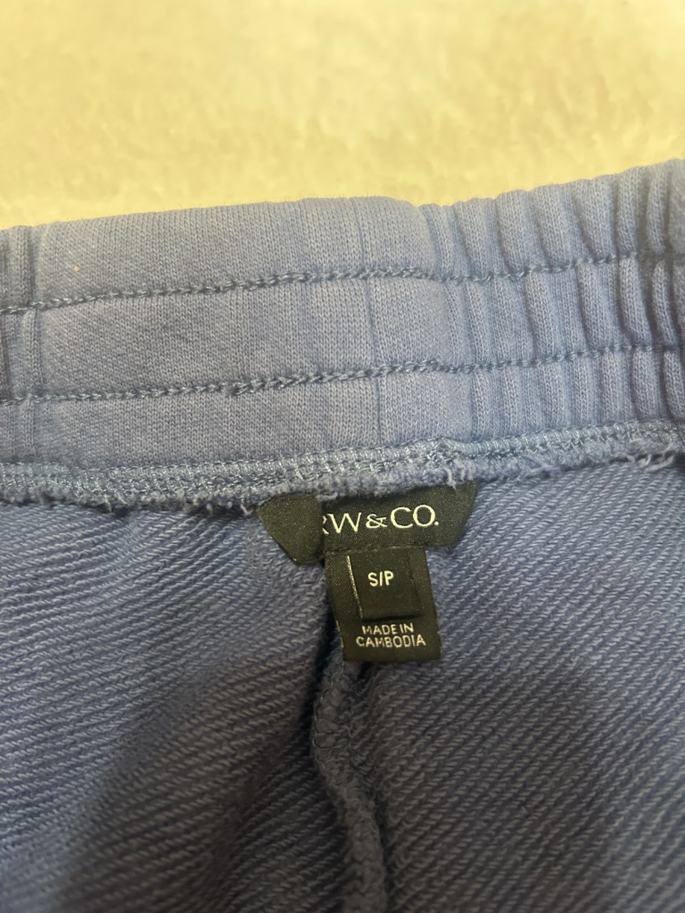 RW&CO. Cotton Lounge Shorts Blue Size Small Soft Knit Athleisure - Picture 3 of 10